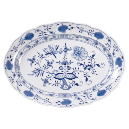 MEISSEN New Cutout Blue Onion Platter