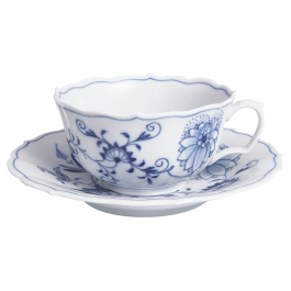 Meissen / グラス/2点セット/BLU MEISSEN New Cutout Blue Onion Tea Cup & Saucer