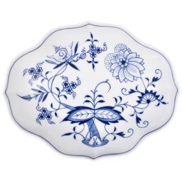 MEISSEN New Cutout Blue Onion Dish, large