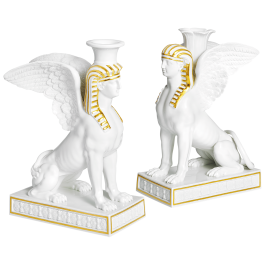 MEISSEN Limited Masterworks Candlestick Set Sphinx